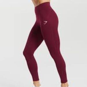 Gymshark Waist Support Leggings Plum Pink Size XS